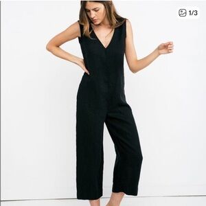 Elizabeth Suzann Classic Charcoal Grey Jumpsuit
